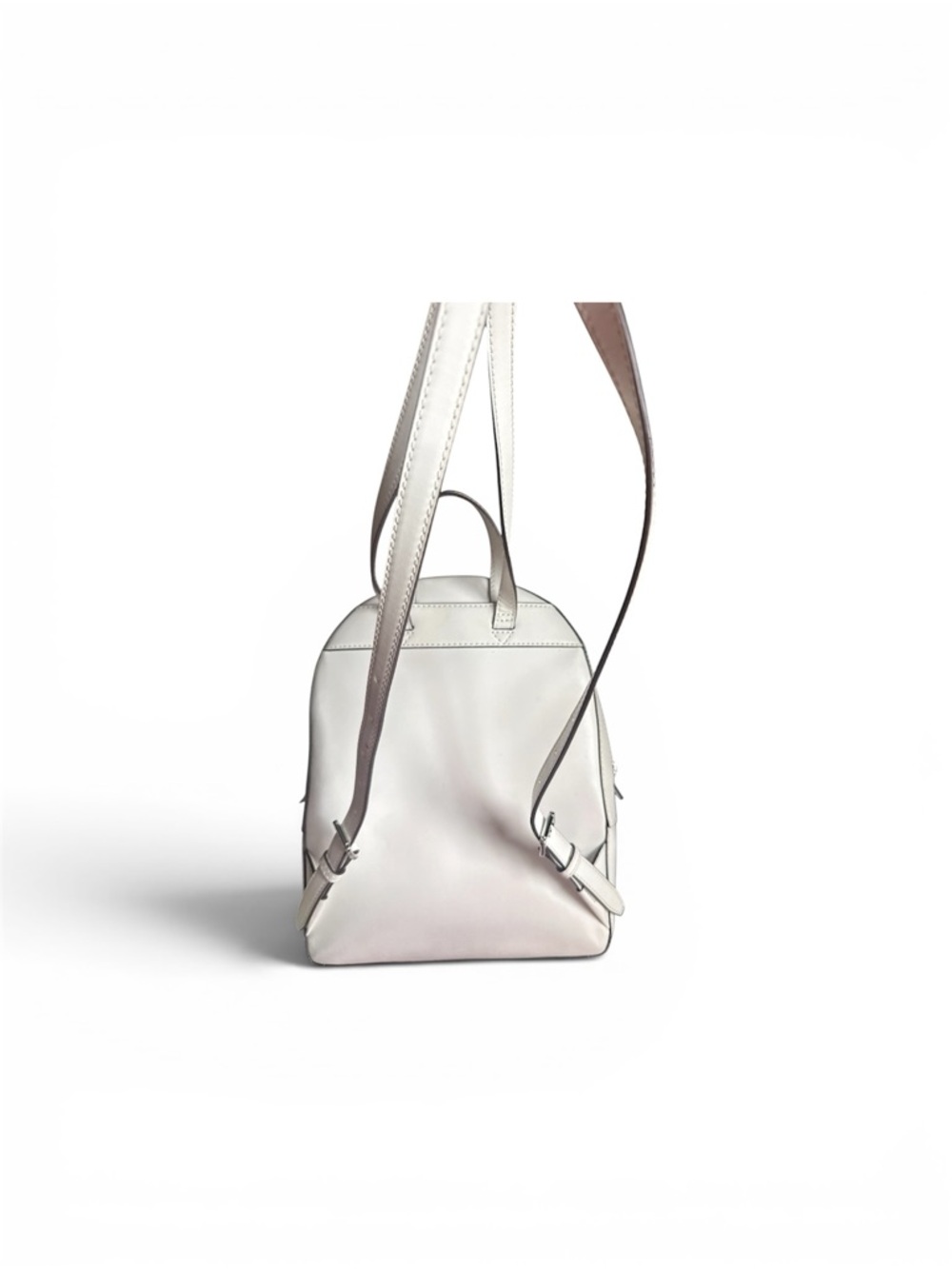 Michael Kors Black Mini Backpack with Beige Trim and Travel Patches - Picture 3 of 7